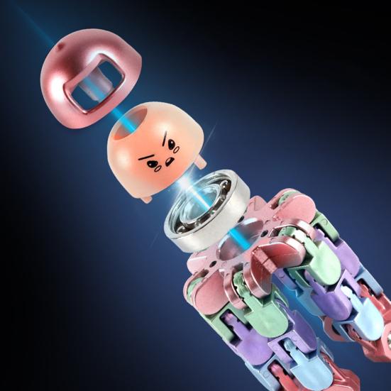 Transformable Fidget Spinner Portable Stress Relief Deformation Mechanical Arm Fingertip Gyro Chain Robot Spinner Sensory Toy