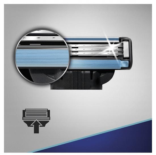 Wkłady do maszynki golenia Gillette Mach3 4 szt. ostrza wymienne zapasowe