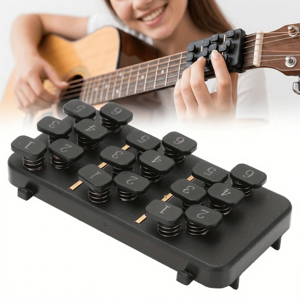 Guitar Chord Practice Device Suitable for beginners110Chord Easy-Press System Portable Practice Tool with Chord Chart is perfect for learning