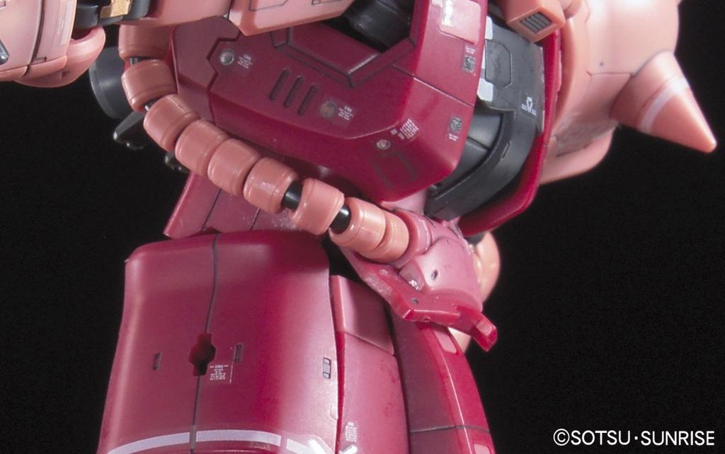 Пластиковая модель мобильного костюма RG Gundam Zaku MS-06S Char's 1/144 с цветовой кодировкой