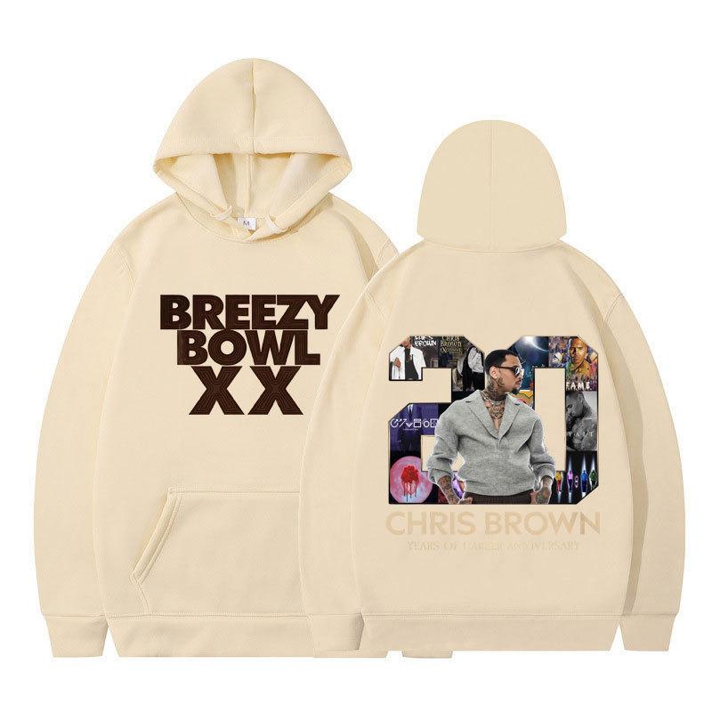 Худи мужские для рэпера Криса Брауна Breezy Bowl XX Tour