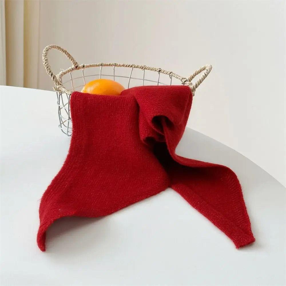 Winter Wool Triangular Scarf Korean Style Headscarf Shawl New Warm Knitted Scarf