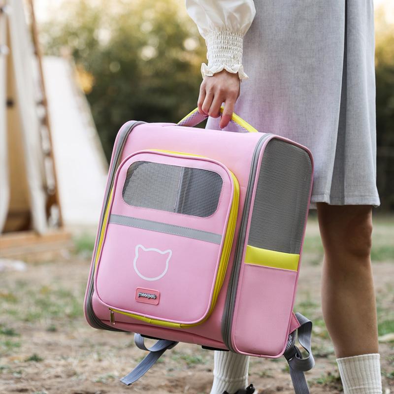 Cat Bag Portable Pet Backpack Large Capacity Space Capsule Pet Cat Cage Take-out Bag Supplies