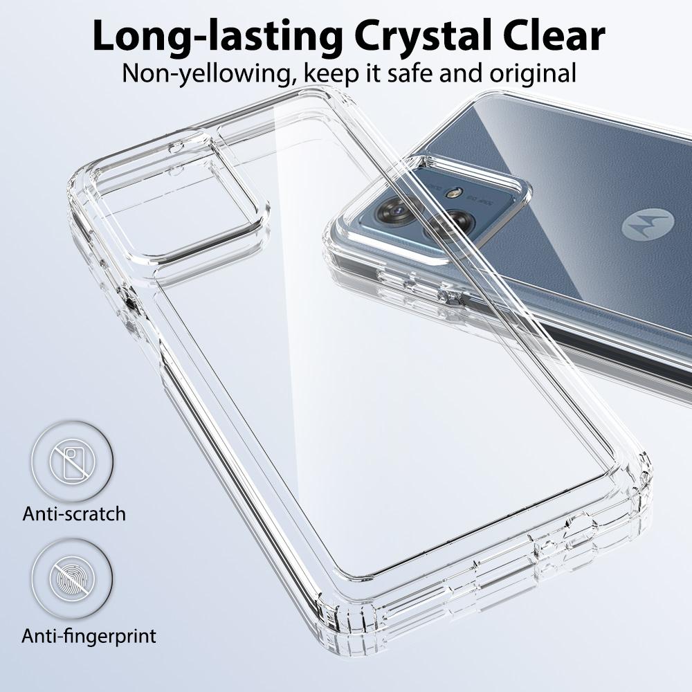 For Motorola Moto G54 5G Case TPU+Acrylic Phone Cover Ultra Transparent