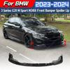For BMW 3 Series M Sport G20 G21 G28 2019 2020 2021 2022 Front Bumper Spoiler Splitter Lip 3-section Front Shovel Modification