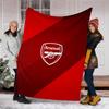 1pc A-Arsenal3 Theme Blanket - Digital Print, Polyester, Cozy for All Seasons, Perfect for Outdoor, and Travel