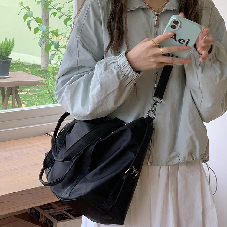 Сумка-тоут для деловых поездок, женская сумка через плечо большой вместимости, легкая мужская дорожная сумка из нейлоновой ткани