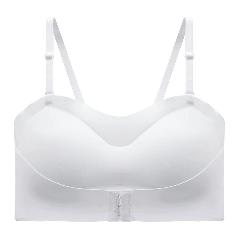 Summer underwear women's ice silk small breasts gather, non-slip, close sub-breasts, anti-sagging, seamless tube top, beautiful back bra cover, thin