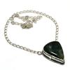 Indian Moss Agate Gemstone 925 Silver Plated Handmade Jewelry Necklace 18"