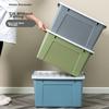 Xitianlong Plastic Clothing Storage Box Toy Car Organizer Box, 65L, Gray, 1 Piece, without Wheels