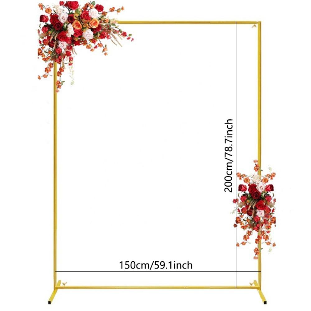 Металлическая арка для воздушных шаров Квадратная рама для свадебной арки Новый держатель для фонарей Садовый декор