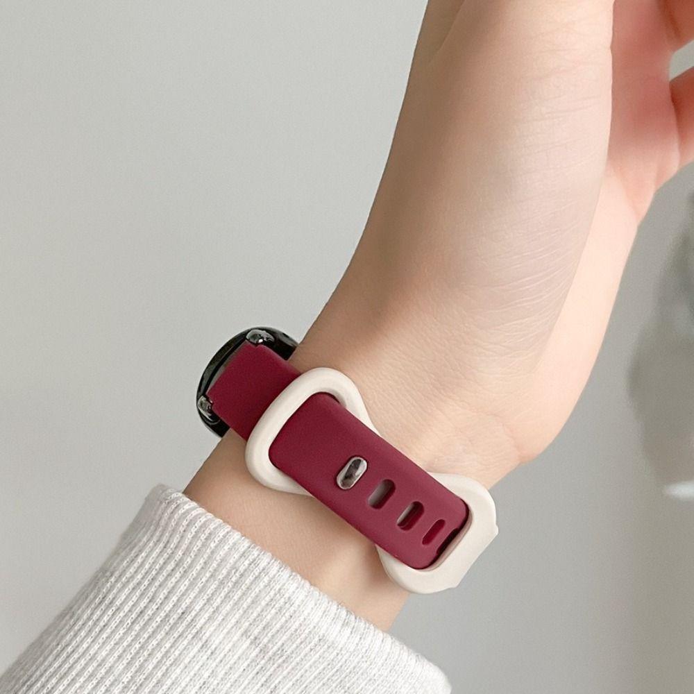 Мягкий ремешок из ТПУ с пуговицами, новый сменный ремешок для Xiaomi Mi Band 8 Summer