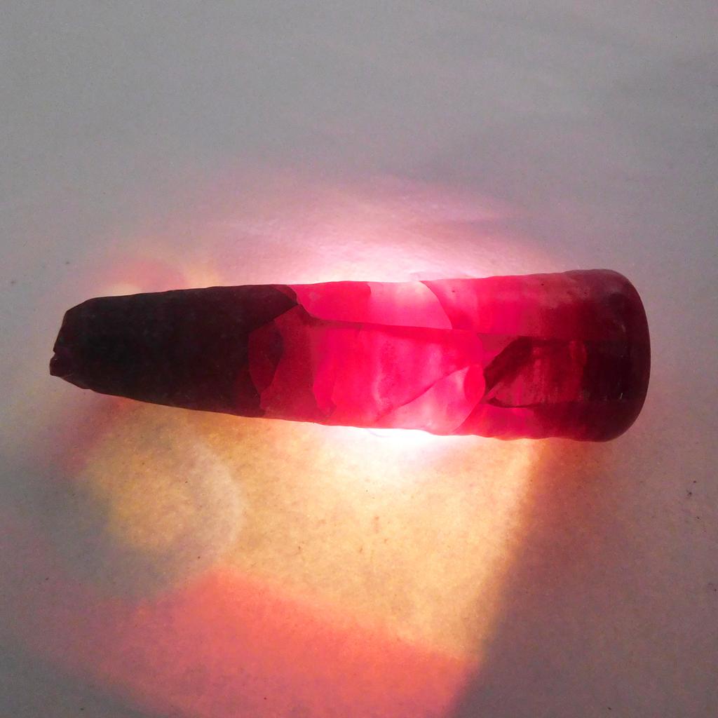 Natural Red Ruby Loose Gemstone 244.10 ct Uncut Raw Rough for Lapidary and Gem Collections