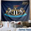 Custom Name Newcastle FC Crest Hanging Tapestry Background Tapestry for Bedroom Living Room Dorm,Home Party Wall Decoration,Fan Gifts