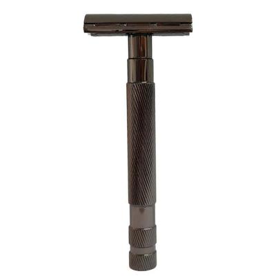 Винтажная ручная бритва, бритва с двумя лезвиями, традиционная безопасная бритва с 10 лезвиями