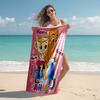 Personalized customized proof beach towel with Italian Brainrot animal pattern - soft, absorbent,quick-drying,perfect swimming,camping&bathing