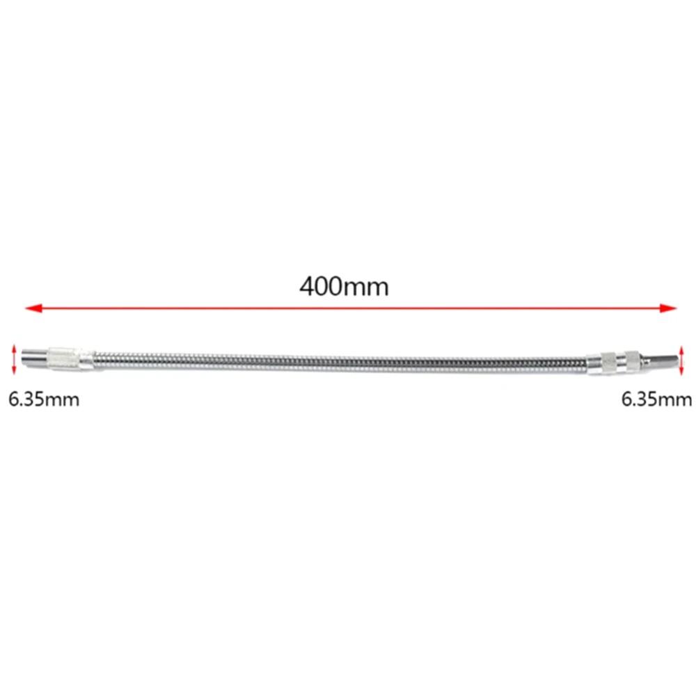 150-400mm Hex Flexible Shaft 1/4 Inch Ratchet Screwdriver Extendable Soft Shaft DIY Projects