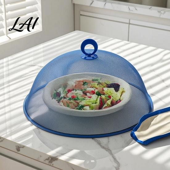 Metal Food Tents for Picnics Mesh Cover with Handle Durable Stainless Steel Protector Tabletop Protection Events Lightweight Tent Dishes And