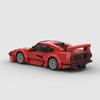 MOC Здание F40 Блоки Moc Городской Спортивный Гоночный Автомобиль Транспортное средство DIY Кирпичи Игрушки Рождественский Подарок на Хэллоуин