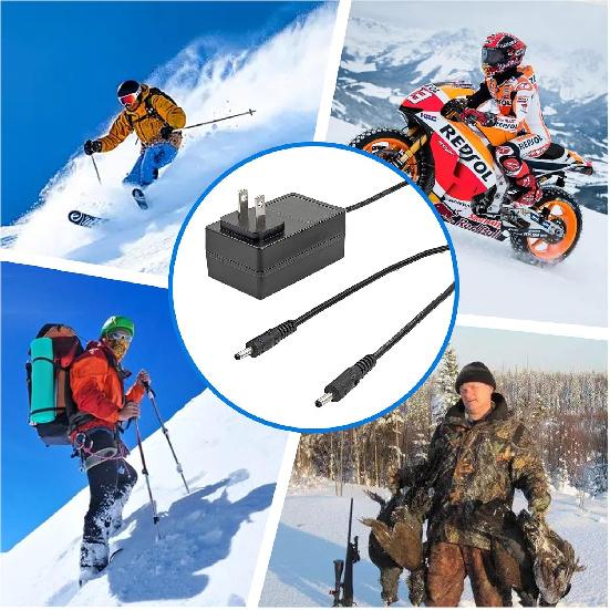 8.4V Power Supply Charger for Heated Glove 7.4V Li-Polymer Battery Compatible with Savior Snow Deer Sun Will Heated Gloves, Heated Socks,Heated Vest