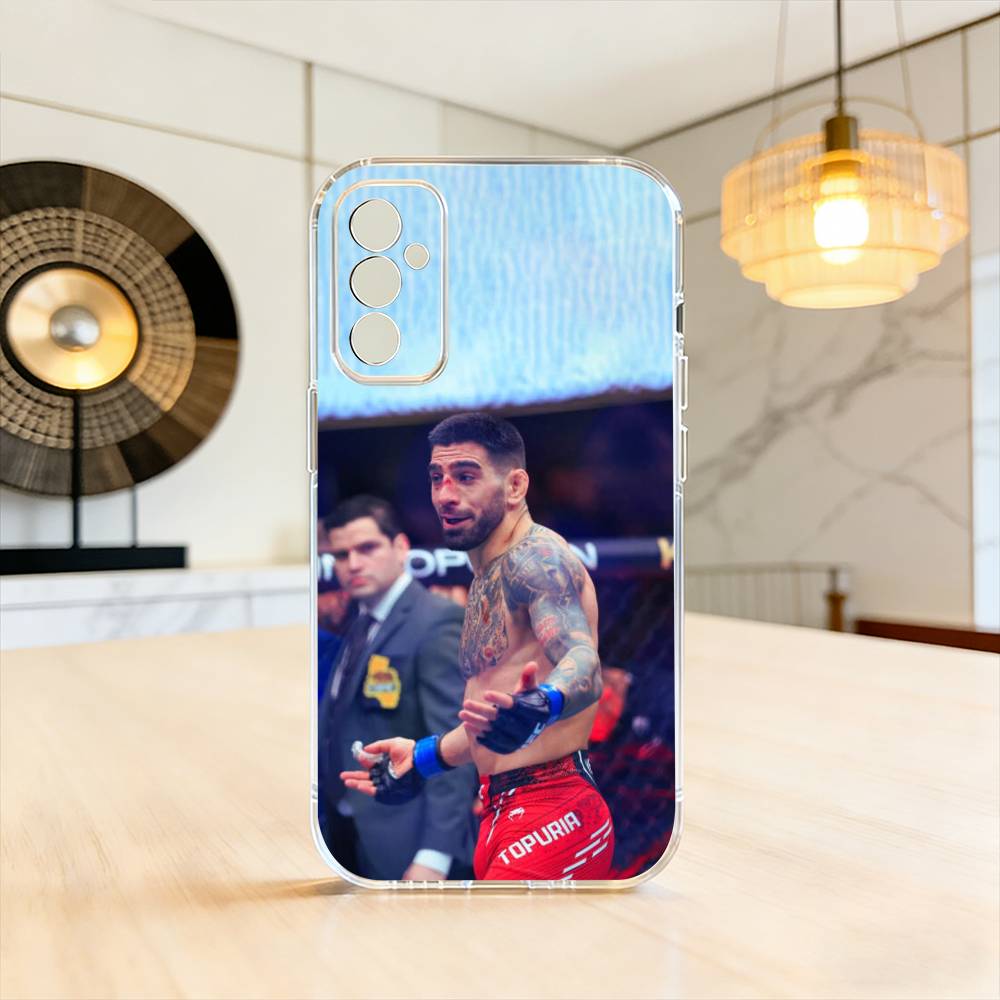 Чехол для телефона C-Champion Ilia T-Topuria для Samsung A10, 12, 20, 21S, 30, 31, 40, 50, 51, 52, 70, 71 Прозрачный чехол
