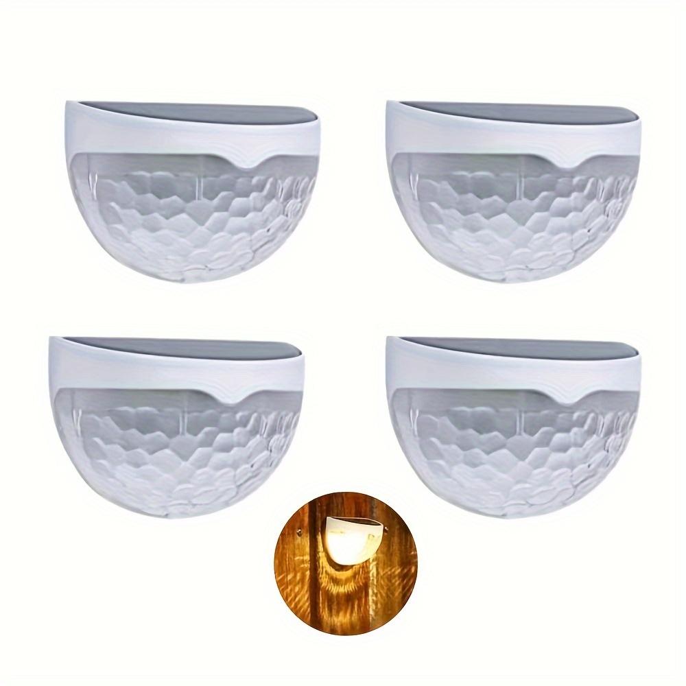 2/4 шт. светодиодные солнечные фонари для забора, уличные водонепроницаемые настенные светильники, гофрированные светильники для забора, террасы, садовой дорожки, декоративные светильники