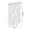 Wallpaper Flowers background white, center white for Living Room and Bedroom 50x1000