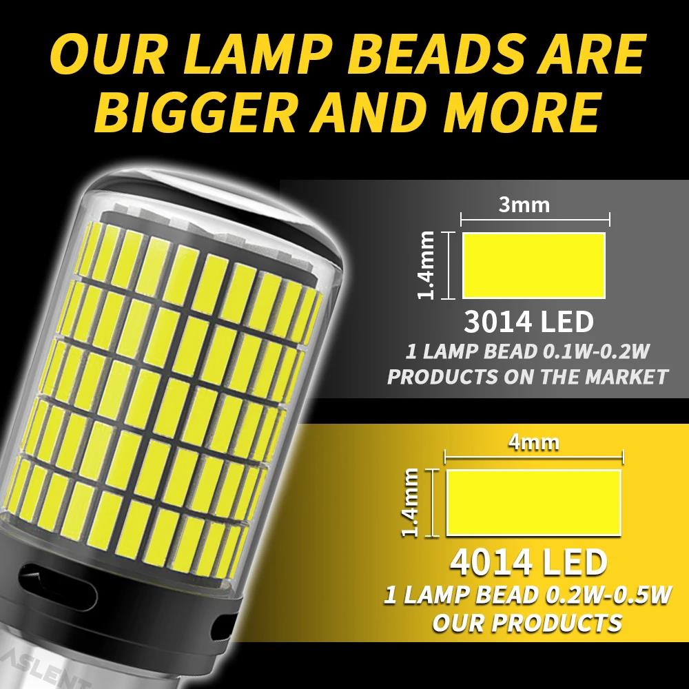 2Pcs 4014 150SMD 1156 BA15S P21W BAU15S PY21W 7440 7443 1157 BAY15D P21/5W 3157 LED Bulbs CanBus Brake Reverse Turn Signal Light Bulbs 7