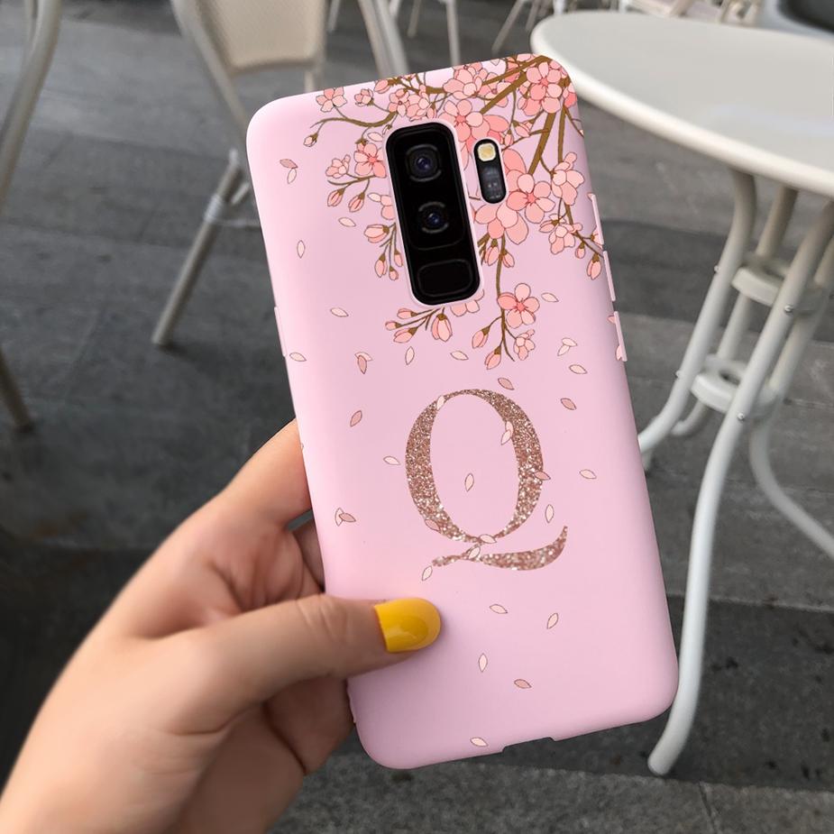 For Samsung Galaxy S9 Plus Case Stylish Couple Letters Cover Soft Silicone Phone Case For Samsung S9 S9+ Back Cover Matte Bumper