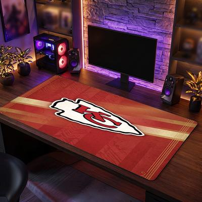 Коврик для мыши с узором Kansas City Chiefs Анти?Нескользящий резиновый коврик для стола для игр, работы, украшение рабочего стола