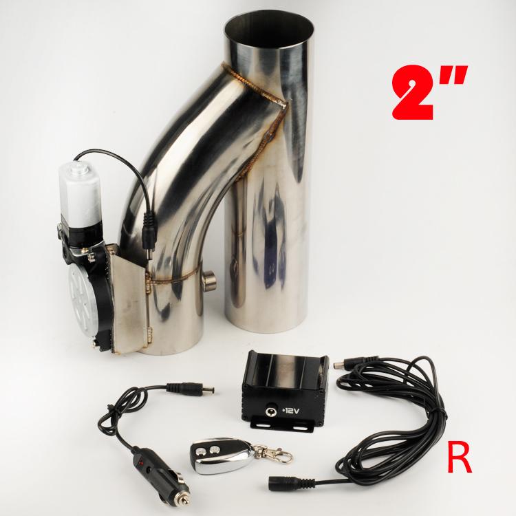 Universal 2"/2.5''/3" STAINLESS STEEL Y Pipe Electric Exhaust cutout valve with remote button YYR