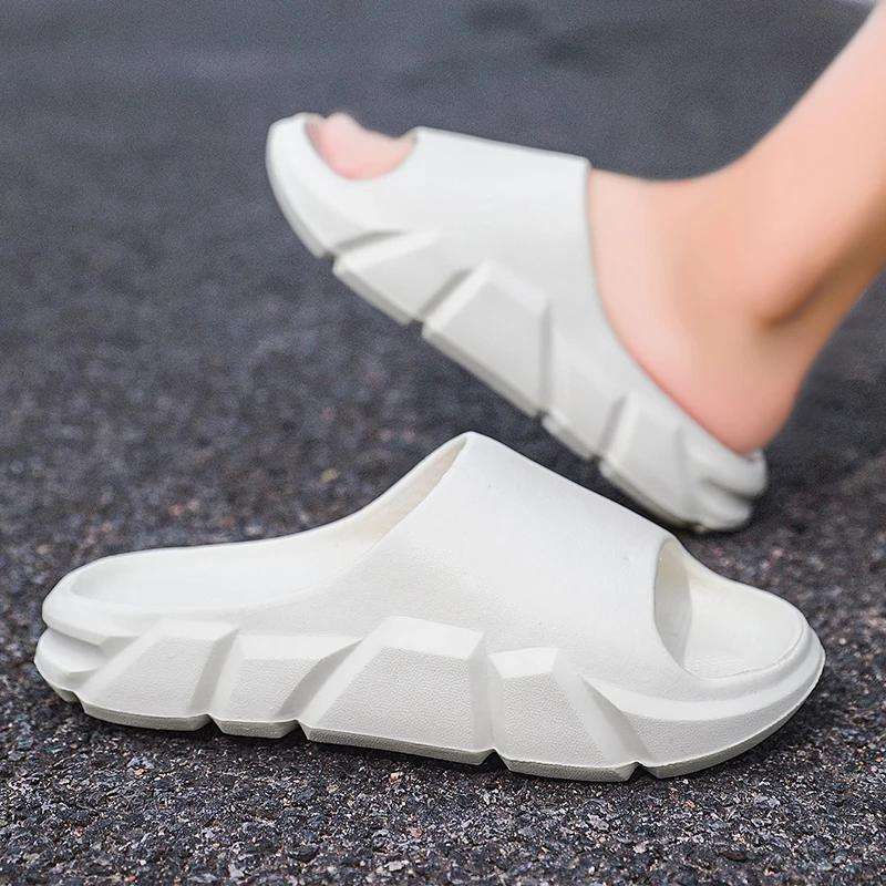 Летняя обувь для активного отдыха, мужские тапочки, простые тапочки, износостойкие для домашнего использования, нескользящие спортивные сандалии для мужчин