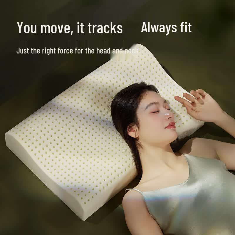 Golden Oak Talalay Latex Neck Pillow for Adults