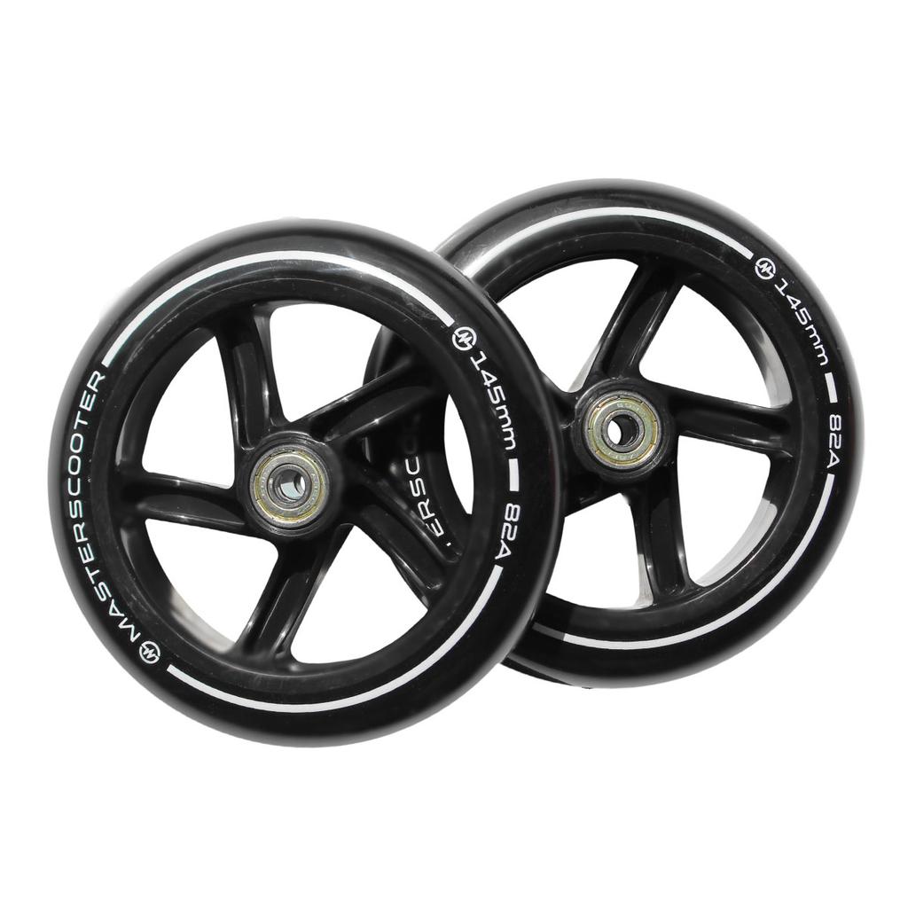 Scooter Wheels 145mm Master Black + Bearings