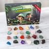 24 Grid Ore Crystal Gemstone Blind Box Rock Mineral Specimens Collection Natural Science Stone Children'S Christmas Gifts