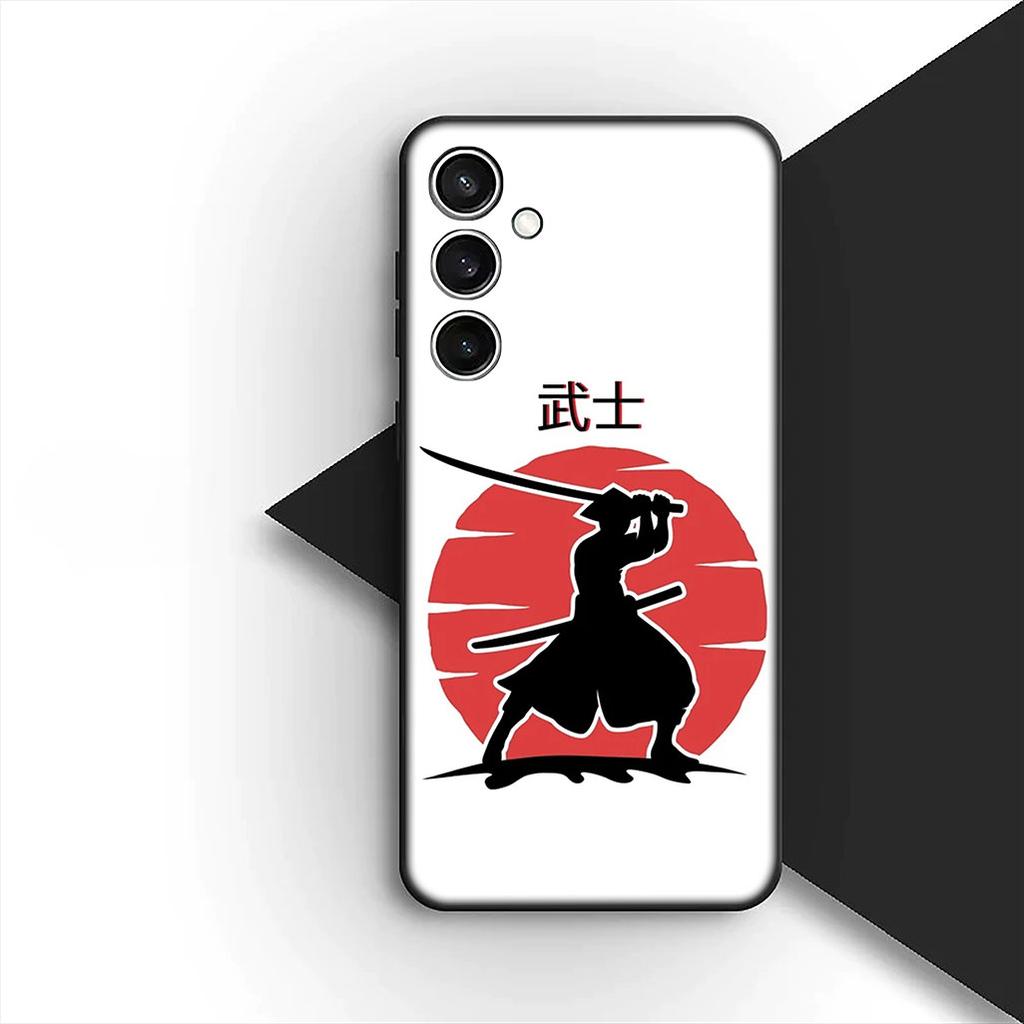 Cover for Samsung Galaxy S20 S22 S21 FE Ultra Plus A07 A17 A15 A16 A25 A57 A37 Casing Phone Case Bushido Samurai Yin Yang