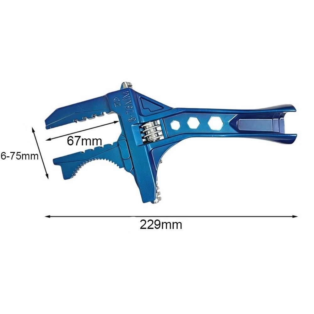 Ergonomic Design Multifunctional Bathroom Wrench Metal Home Repair Tool Pipe Removal