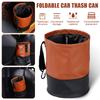 Складной автомобильный мусорный бак, водонепроницаемый качественный кожаный ящик для хранения мусора, портативный органайзер для зонтов, авто