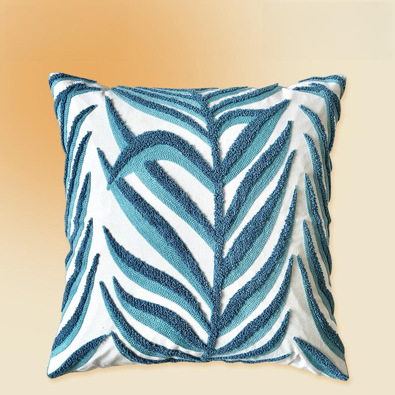 WTEMPO Зеленый лист Подсолнух Гостиная Диван Вышивка Подушка Наволочка