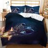 Universe Duvet Cover Set Outer Space Bedding Set Galaxy Twin Polyester Qulit Cover Solar System Planets Universe Queen King Size