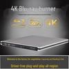 High-End Ultra-Thin USB 3.0 Aluminum External 4K Blu-ray Burner for Laptops & Desktops