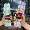 1PC I Am Not Old Vintage Car 750ml Color Plastic Sports Water Bottle Leakproof Flip Straw Lid Suitable for Sports Office Home Use