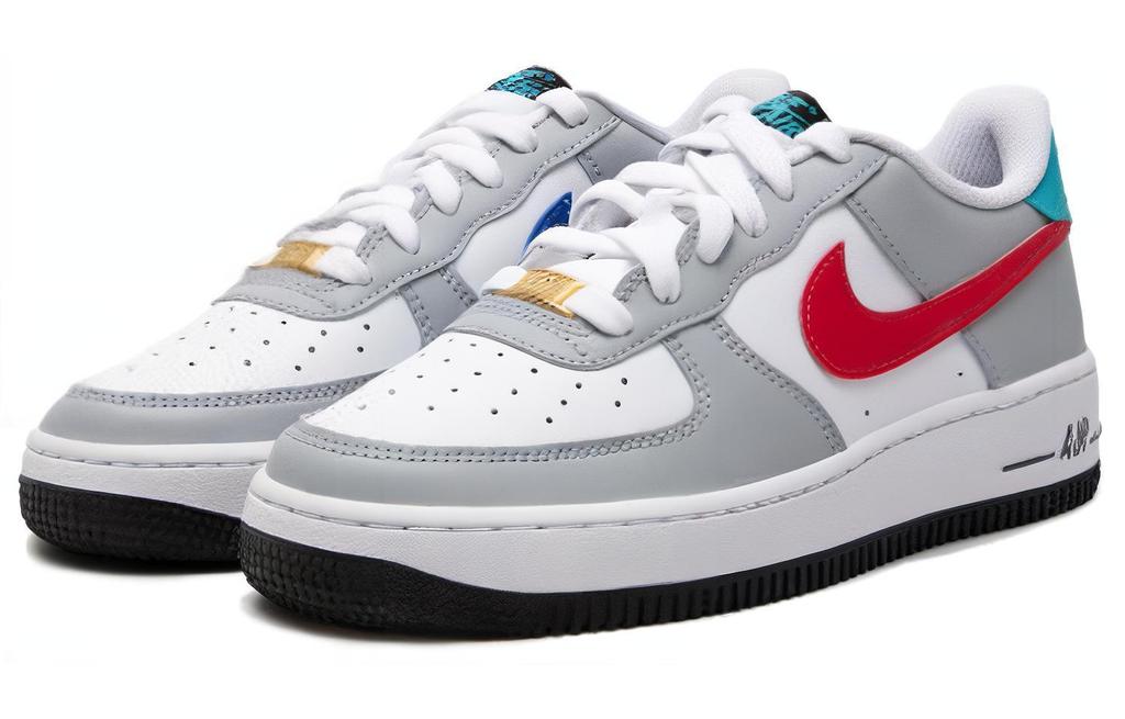 Kids' Sneakers Nike Air Force 1 LE GS 'Grey Red Blue'