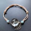 Dandelion Hand Chain With Glass Beads For Friendship And Giftgiving