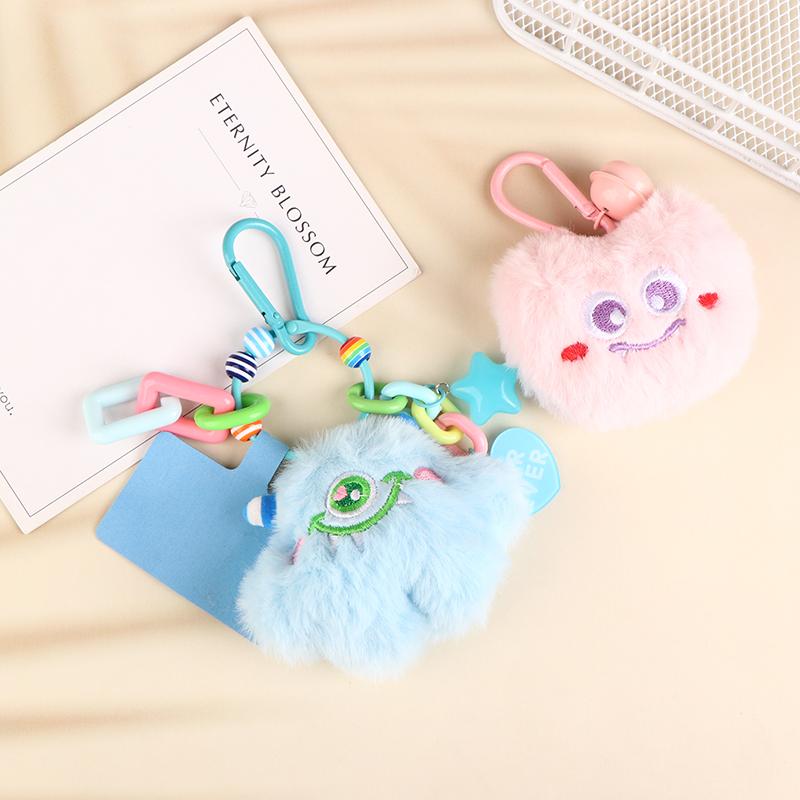 Kawaii One Big Eye Monster Plush Pet Lovers Брелок Подвеска Пары Брелок Подвески Автомобильный Брелок