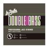 La Bella Bass Nylon Tape Wound On a Rope Core 7710N/Professional Jazz/Light Tension/Double Strings/Black