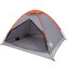 Dome Camping Tent for 2 Persons Gray and Orange Waterproof