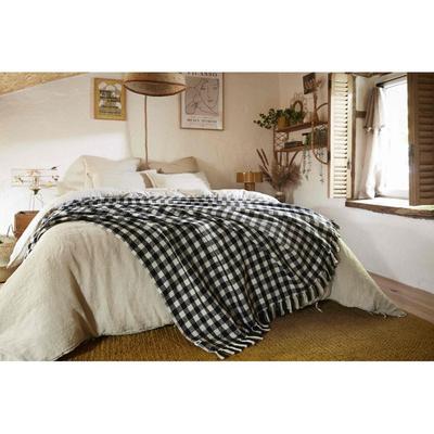 Крашеное тканое покрывало с бахромой "Габриэль" 240 х 260 см