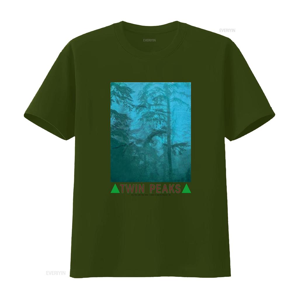 Vintage Twin Peaks Graphic Short Sleeve White T Shirt Unisex Unisex Unisex Ktv6750 Vintage Streetwear Stylish Soft Casual