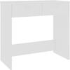 VidaXL White Desk 80x40x75 Cm Chipboard